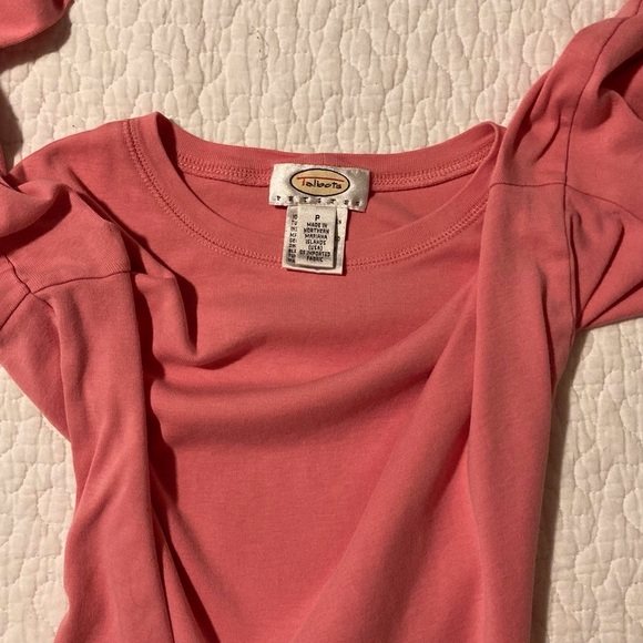 Talbots Petites Long Sleeved Pima Cotton T-Shirt | Size P | Soft Pink - Picture 5 of 6